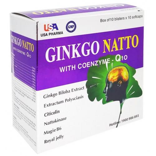 Препарат Ginkgo 120 мг Natto With Coenzym Q10